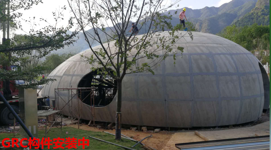 GRC構件安裝中 GRC構件安裝中