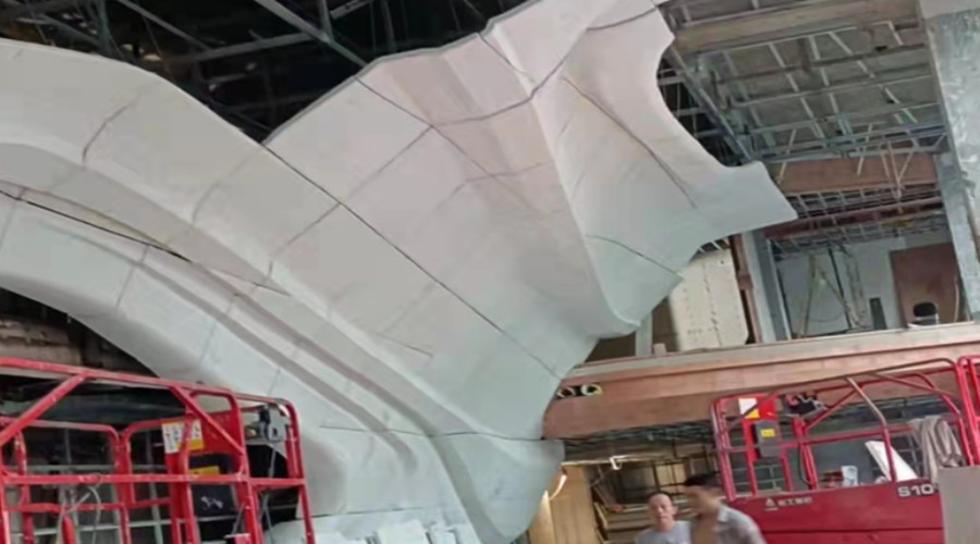 天府壹號成都勞斯萊斯旗艦店GRG異形構件 天府壹號成都勞斯萊斯旗艦店GRG異形構件