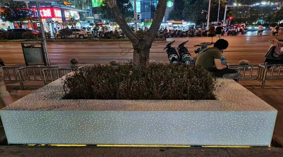 GRC透光混凝土坐凳 GRC透光混凝土坐凳