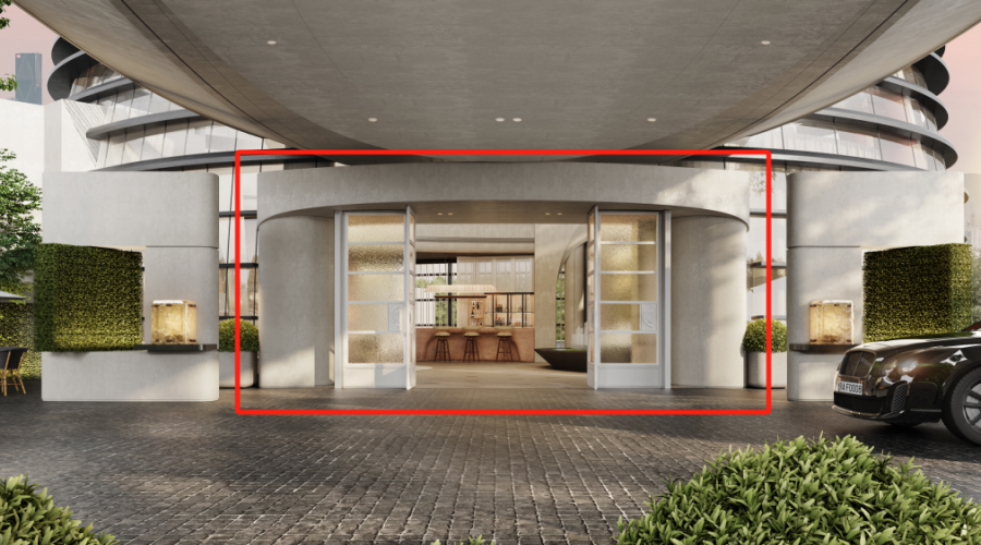 三亞超級(jí)地中海售樓部GRG門頭造型 三亞超級(jí)地中海售樓部GRG門頭造型