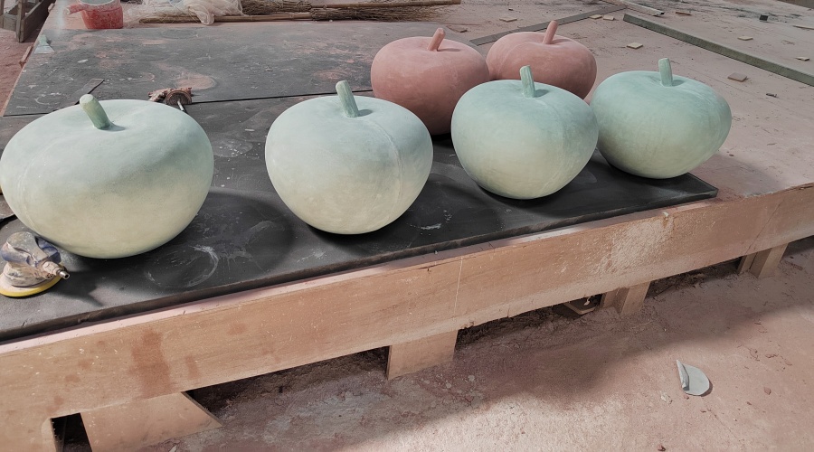 GRC蘋果車檔隔離墩造型 GRC蘋果車檔隔離墩造型