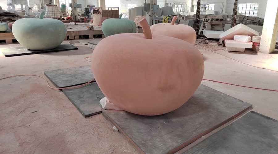 GRC蘋果車檔隔離墩造型 GRC蘋果車檔隔離墩造型