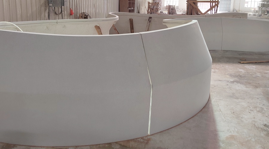 廣州天環廣場GRC水磨石坐凳工程案例