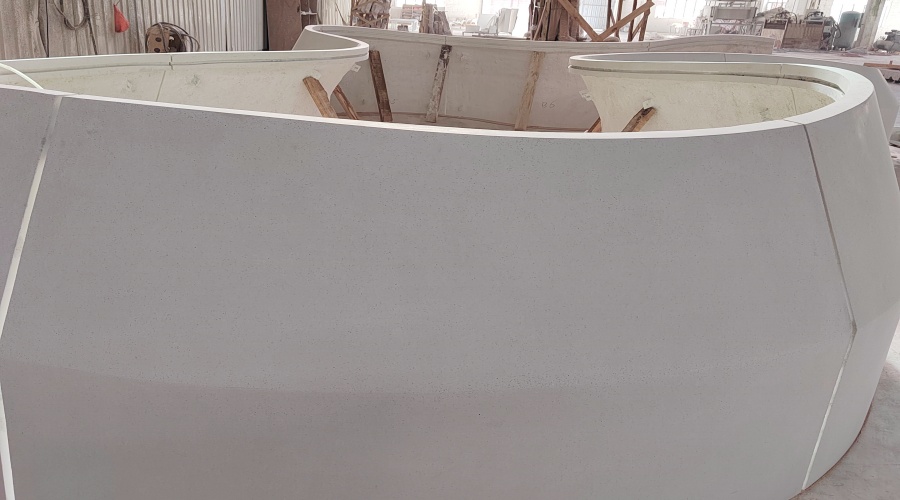 廣州天環廣場GRC水磨石坐凳工程案例