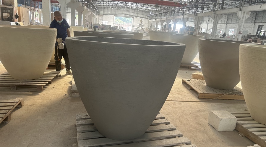 出口GRC花盆花箱工程案例 出口GRC花盆花箱工程案例