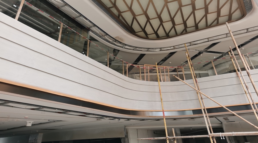 廣州粵海天河城商廈GRG攔河造型工程 廣州粵海天河城商廈GRG攔河造型工程