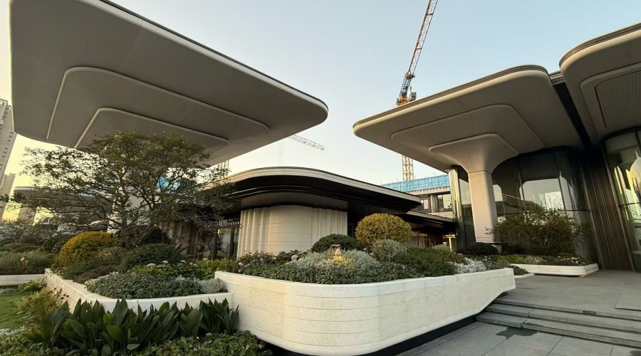 合肥售樓部UHPC柱子幕墻造型 合肥售樓部UHPC柱子幕墻造型